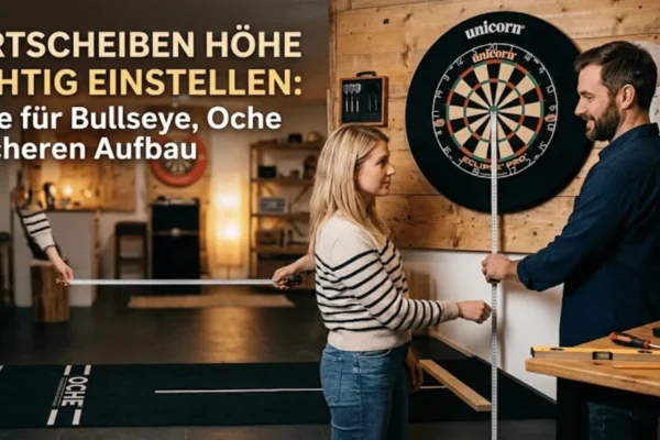 Dartscheiben Höhe richtig einstellen